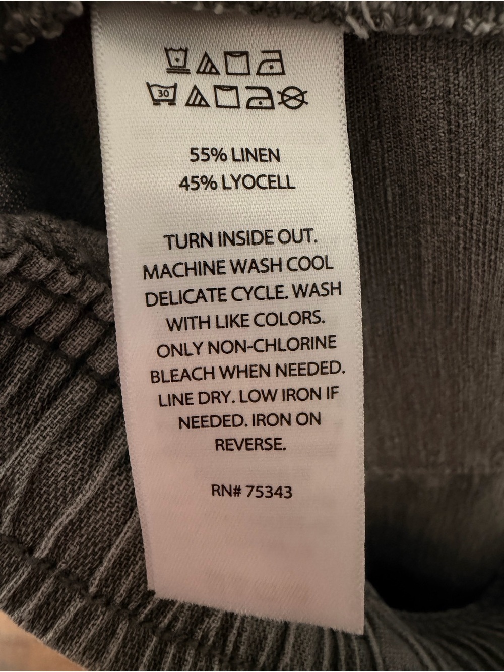 Joie Gray Wide-Leg cropped pants - Picture 6 of 6